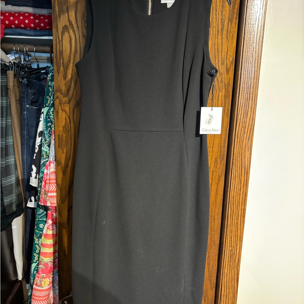 Calvin Klein Classic Black Midi Dress